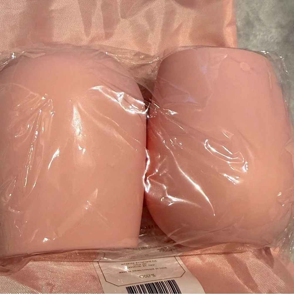Odeme Blush Silicone Wine Glass Set - NEW